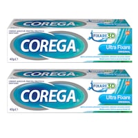 Pachet Crema adeziva pentru proteze Corega Ultra Fixare Original, 2x40g