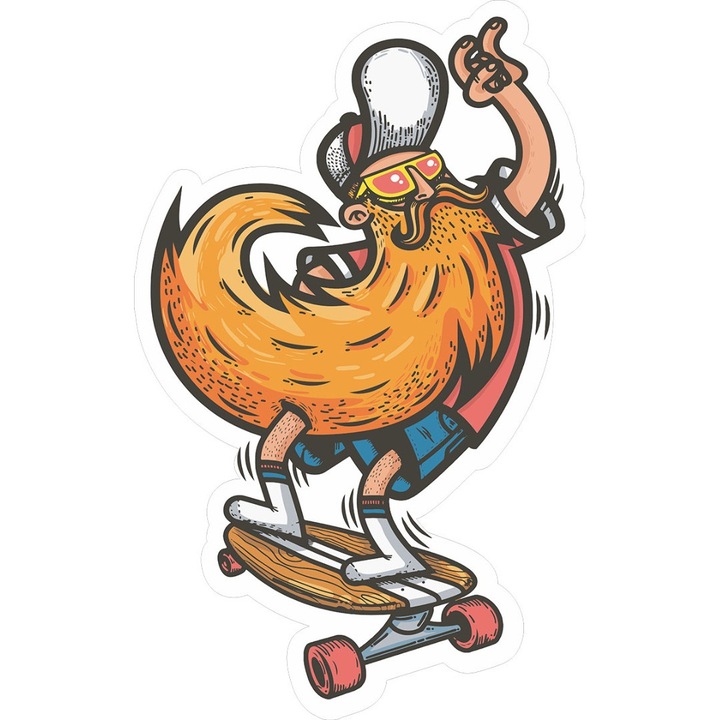 Dekoratív matrica, Gördeszka, 85 cm, 1079STK