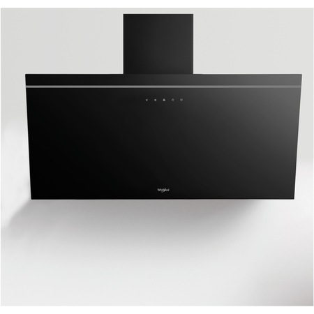 Hota incorporabila decorativa Whirlpool WHVP82FLTK, Capacitate absorbtie 650 m3/h, Iluminare LED, 1 motor, Clasa A, Touch control, 80 cm, Negru