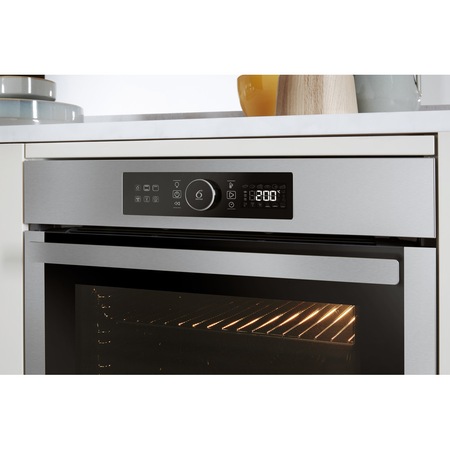 Cuptor incorporabil Whirlpool AKZ99480IX, Electric, 73 l, Autocuratare piroliza, Tehnologia Al 6-lea Simt cu retete presesate, Display Touch Control, Clasa A+, Inox
