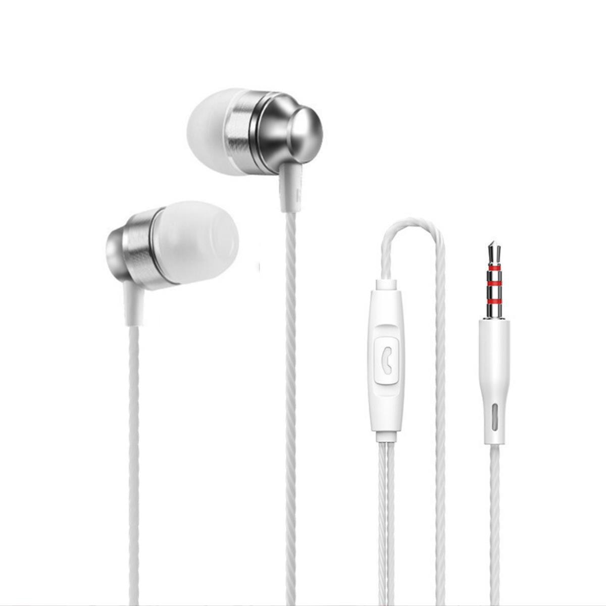 Casti audio in-ear FAC, Functie de reducere a zgomotului, Mufa Jack 3.5 mm, Alb