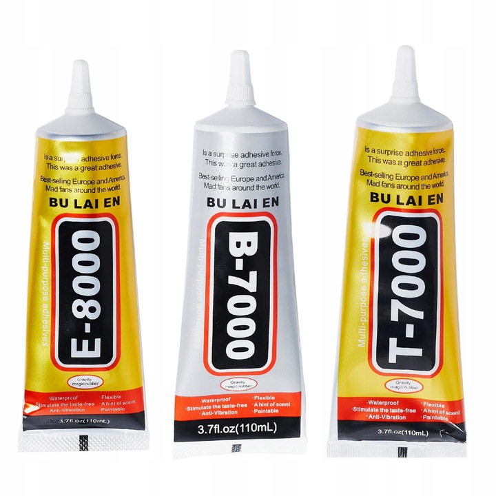 Set adezivi B-7000, E-8000 si T-7000, 3 x 110 ml