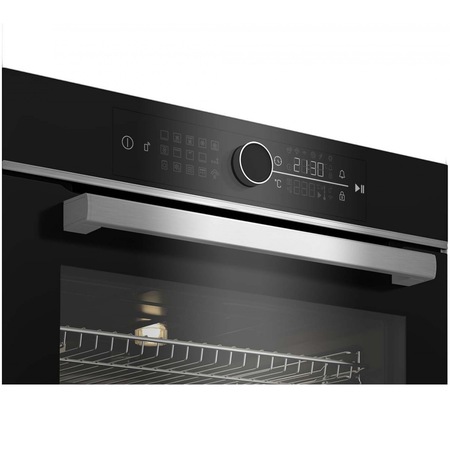 Cuptor incorporabil Beko BBIM13400XMSW, Electric, 72 l, Multifunctional, Homewhiz WiFi, AEROperfect, Autocuratare piroliza, SoftClose, Grill, 3D Cooking, Clasa A+, Negru Inox