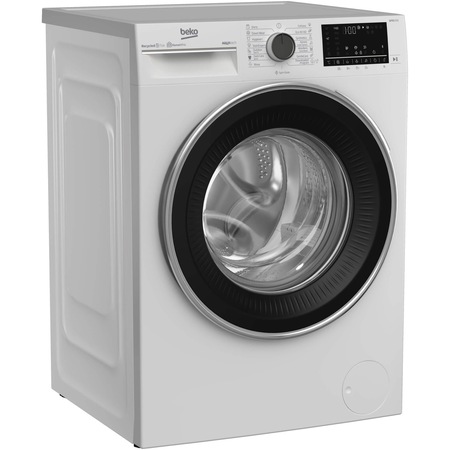 Masina de spalat rufe Slim Beko B5WFU78418WB, 8 kg, 1400 RPM, Clasa A, AquaTech, HomeWhiz, Remote Control, SteamCure, AddXtra, Motor ProSmart Inverter,Downloaded Program, Alb