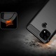 Szilikon tok Realme C21-hez, TPU Ultra Protect Slim Anti-Shock, szénszálas, fekete