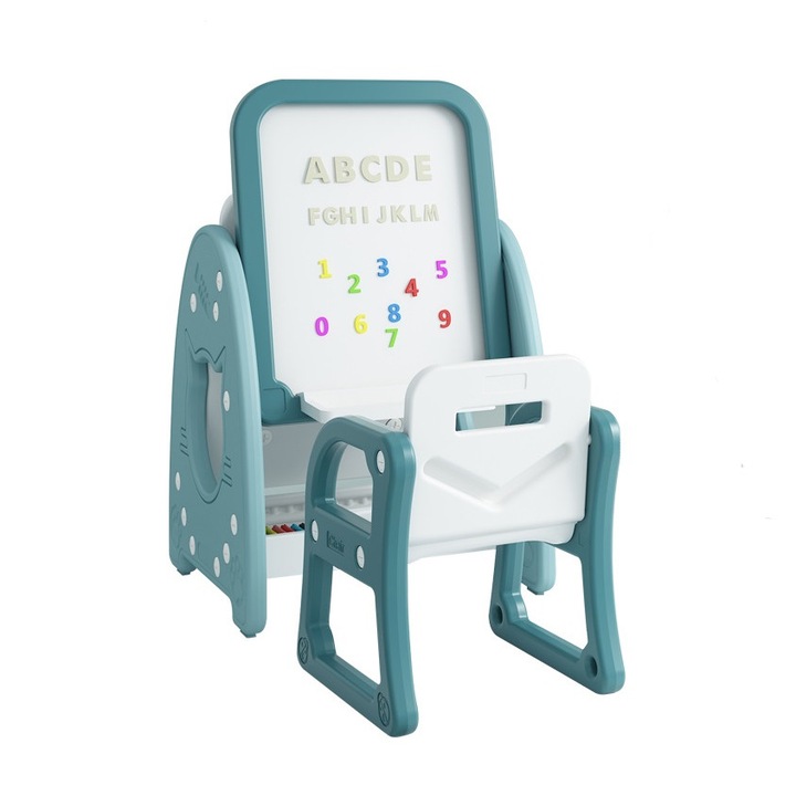 Set 2 in 1 tabla si scaunel Nichiduta Cat Board Verde