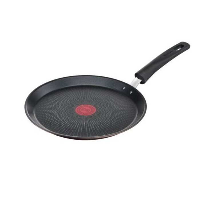 Тиган за палачинки Tefal Day by Day, Термо-спот, Алуминий, Незалепващ, Черен, 28 см