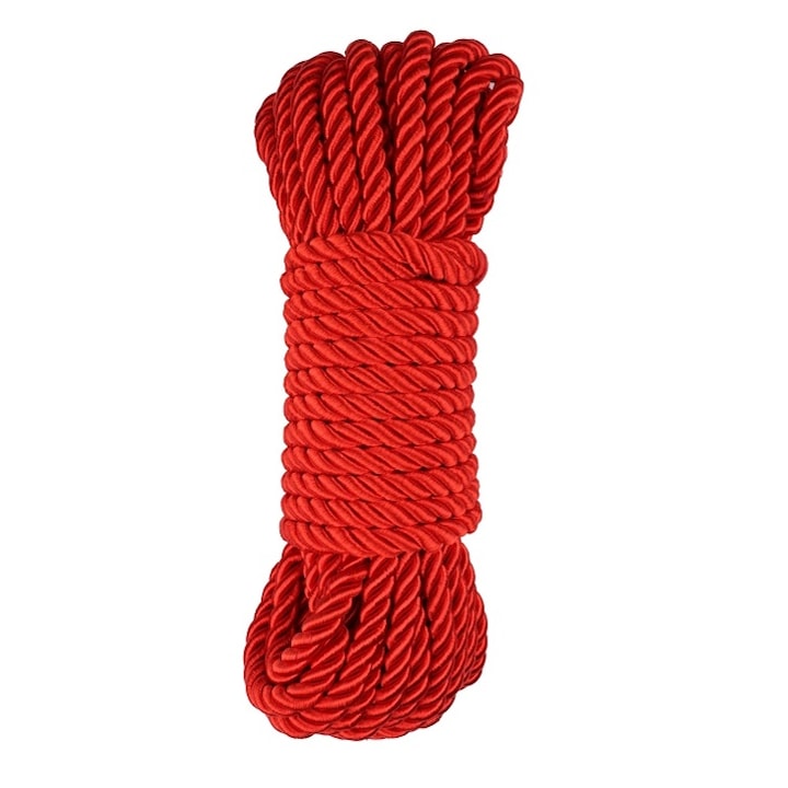 Бондажно въже, Chisa Novelties, Retrain Me Rope, полиестер, червено, 10 м