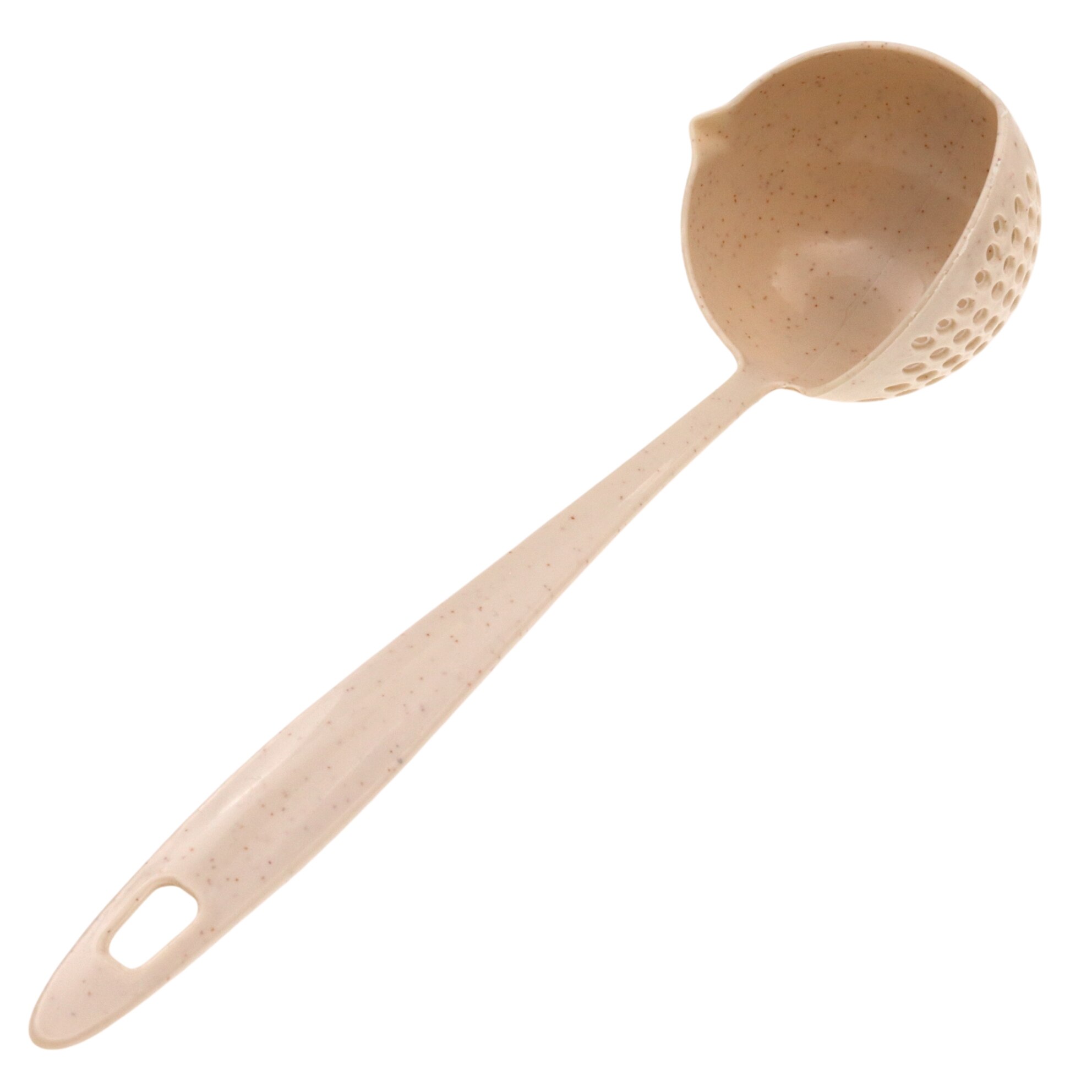 Polonic cu strecuratoare, 28 cm, Bej - eMAG.ro