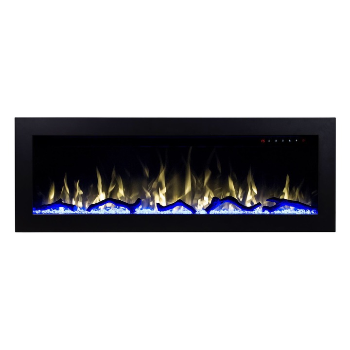 Elektromos beépithető kandalló Racy 60, Art Flame, 454*1524*185 mm, 1500 W, Szines láng, Távirányitó