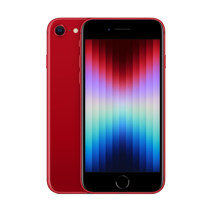 Apple iPhone SE 2022 Mobiltelefon, Kártyafüggetlen, 64GB, 5G, (PRODUCT)RED