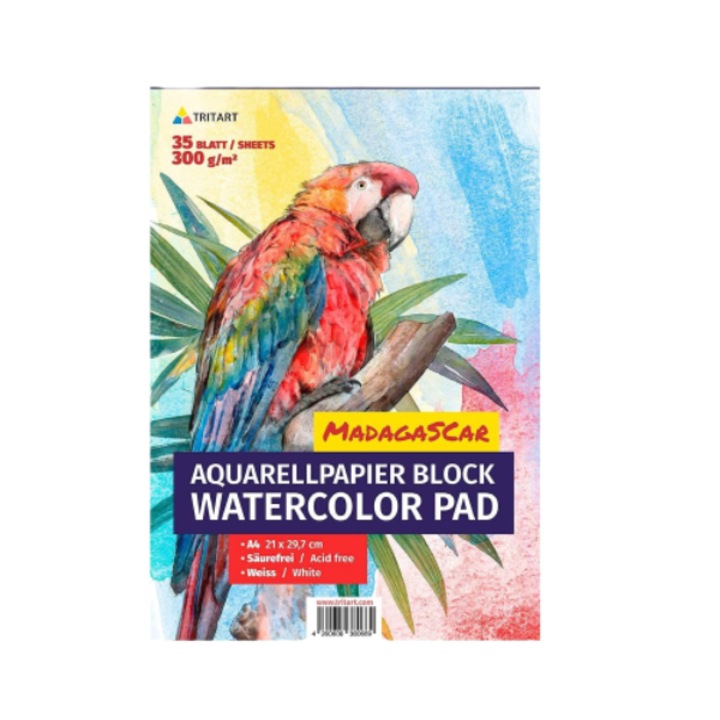 Bloc de desen, Tritart, 300 g, A4, Alb