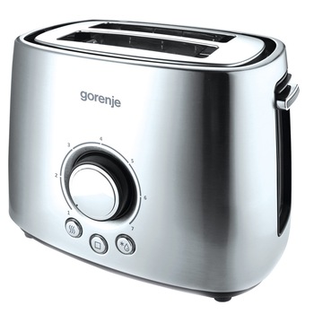 Prajitor de paine Gorenje T1000E, 1000 W, 7 Nivele, Pereti reci, Inox Prajitor de paine Gorenje T1000E, 1000 W, 7 Nivele, Pereti reci, Inox
