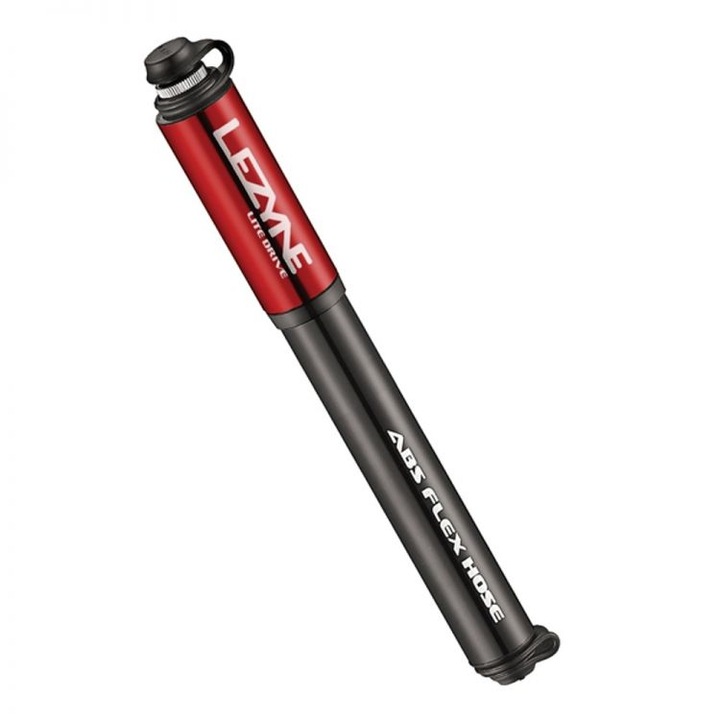 Pompa Lite Drive, Lezyne, Aluminiu, 11 bar, 180 mm, Negru/Rosu