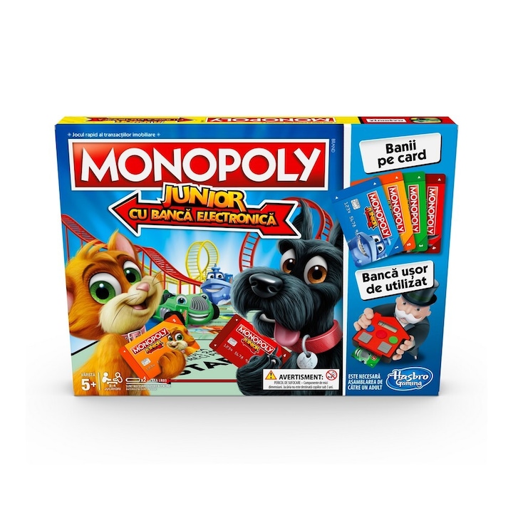 Joc Monopoly Junior Hasbro cu banca electronica