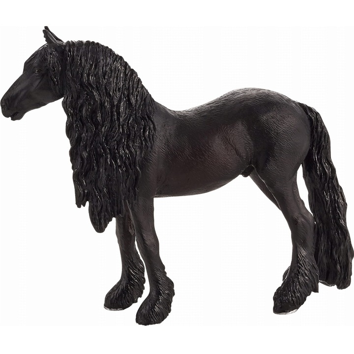 Figurina Armasar Shafts Friesian, Animal Planet, 14 cm x 4 cm x 11,5 cm