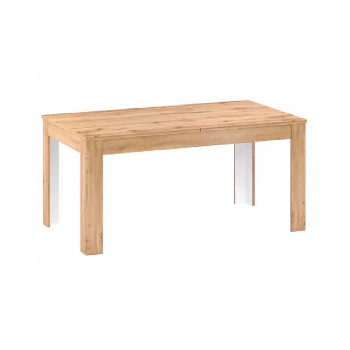 Разтегателна маса от кафяв мдф дъб Апалачи Pusan 200x90x77 см