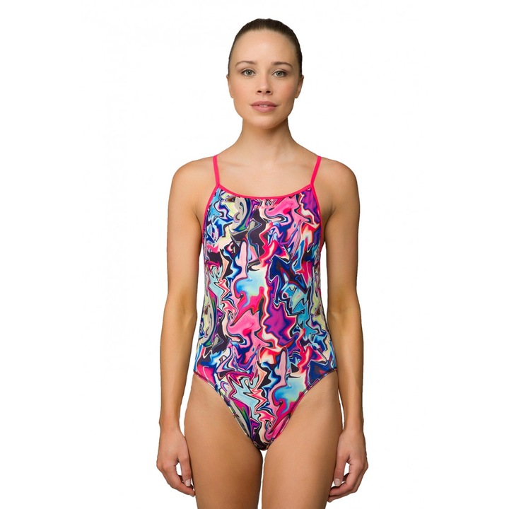 Costum inot Maru Urban Graffiti Pacer Speed Back, de antrenament sau agrement, marimea 36 EU, multicolor