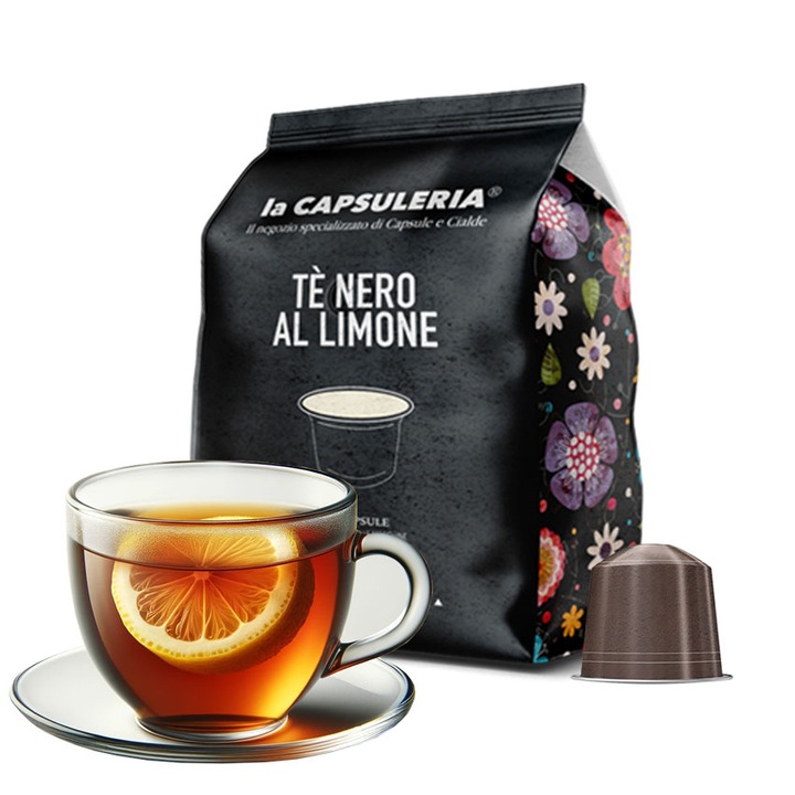 Ceai Negru cu Lamaie, 10 capsule compatibile Nespresso, La Capsuleria