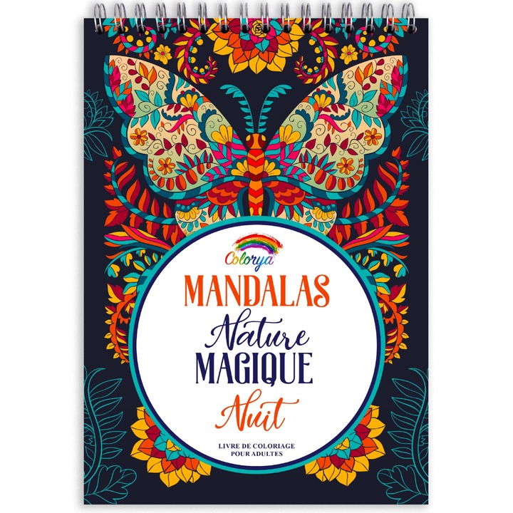 Книжка за оцветяване, Colorya, Magique, Mandala, A4, Антистрес, 30 стр.