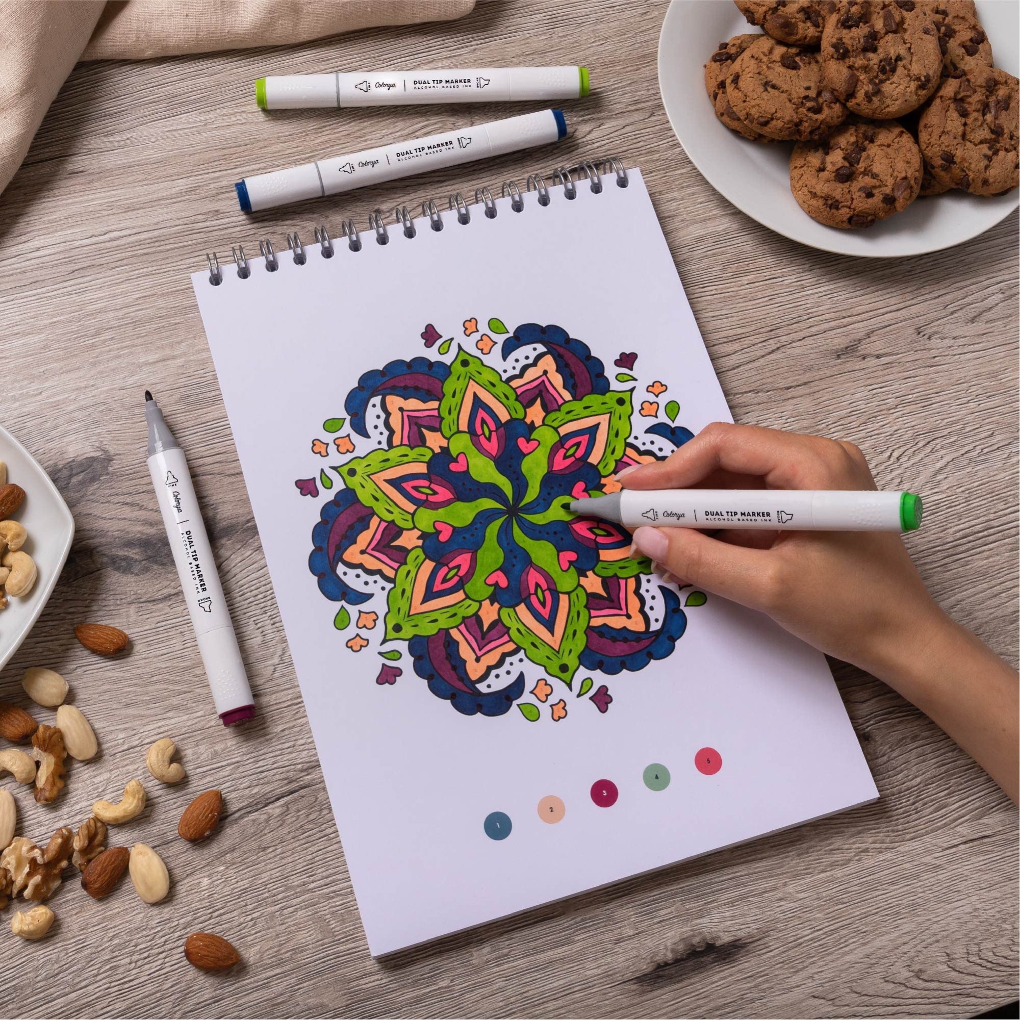 Colorya Mandala Mystery coloring book review and flip through