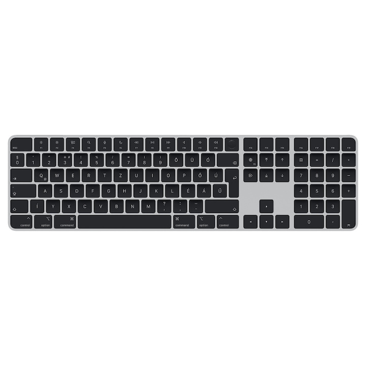 Apple Magic Keyboard Billentyűzet, Touch ID-vel és numerikus paddal, Magyar kiosztás, Fekete