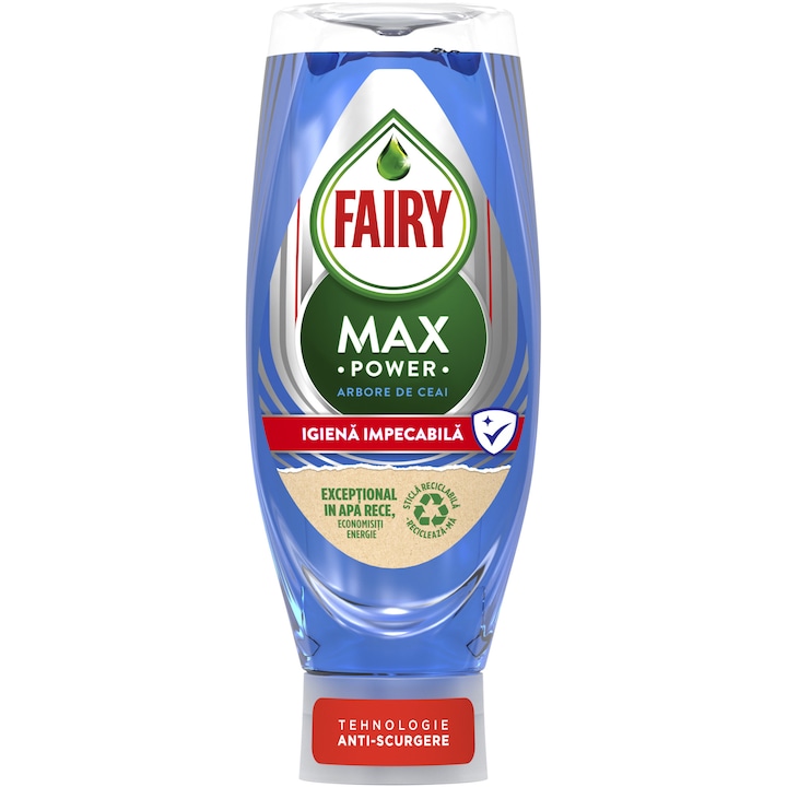Препарат за съдове Fairy MaxPower Hygiene, 650 мл