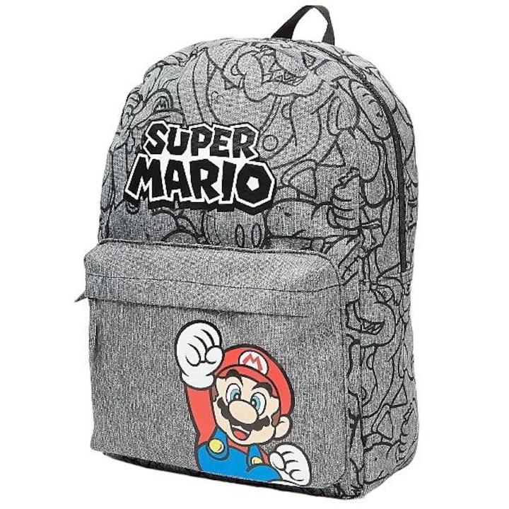 Раница Super Mario с преден джоб, 32x25x10 см