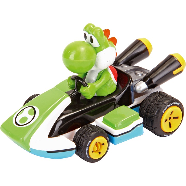 Carrera Pull&Speed състезателна кола, Mario Kart 8 – Yoshi, 5,2 cm
