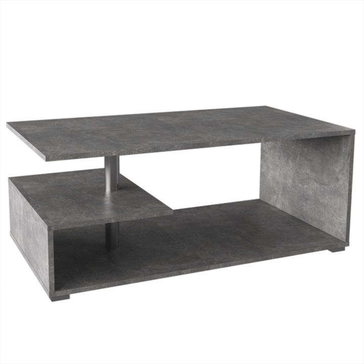 МДФ холна маса Decorer, сив, 110х60х45 см
