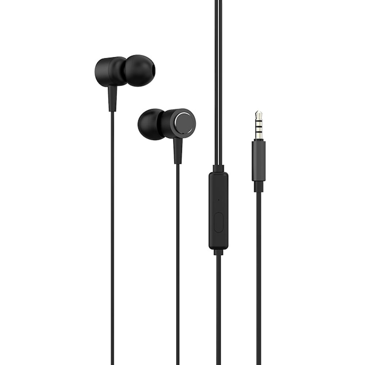 Casti mobile Yookie Y629, microfon, negru