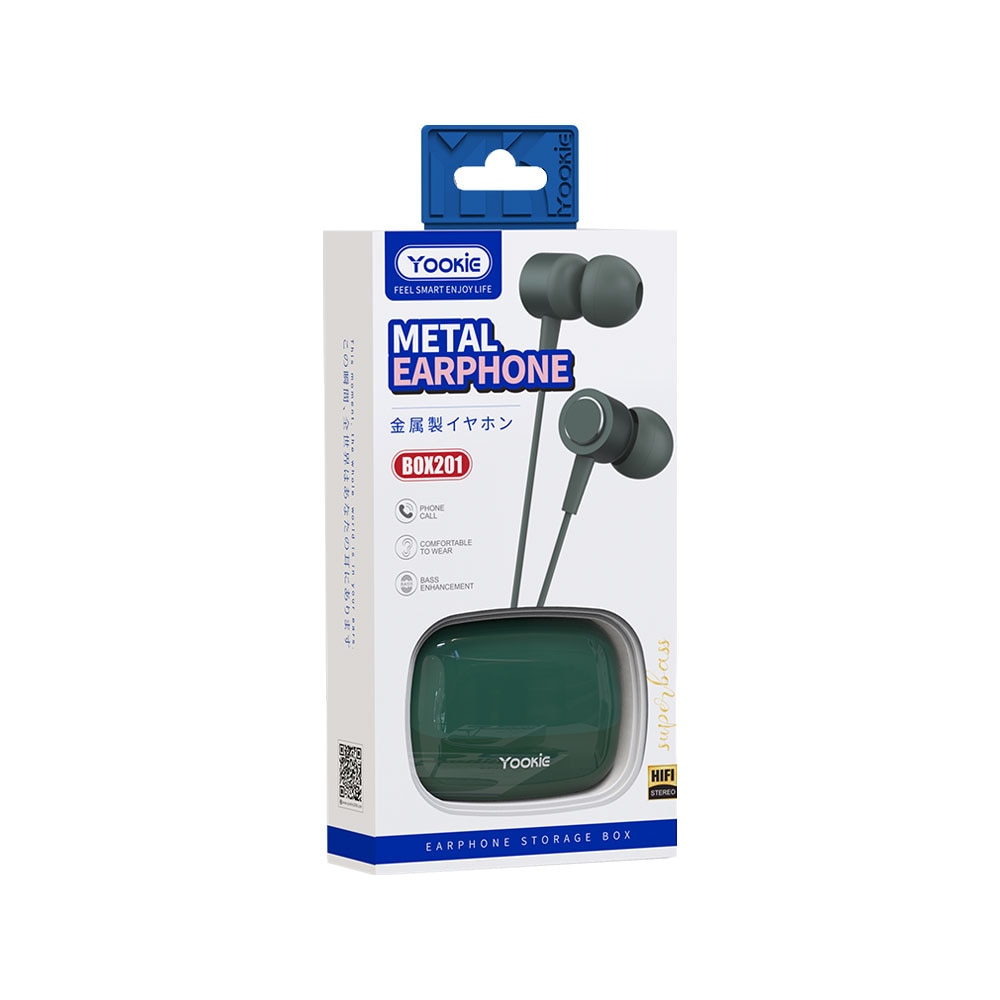 Casti mobile Yookie Y629, microfon, negru