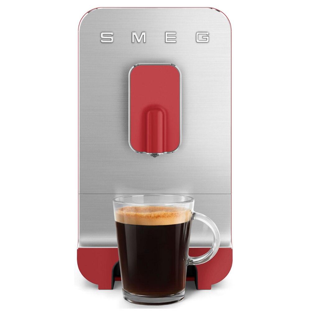 Автоматична еспресо кафемашина Smeg BCC01RDMEU, 50's Style, 1350 W, 19 ...
