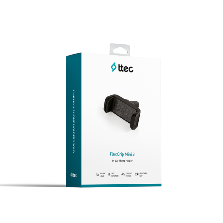 Стойка за кола ttec FlexGrip Mini 3 In-Car Phone Holder