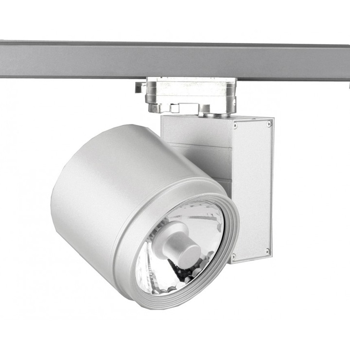 Прожектор Lightex PT3410, Трифазна, 4Pins шина, 70W, GX8.5, Сребрист