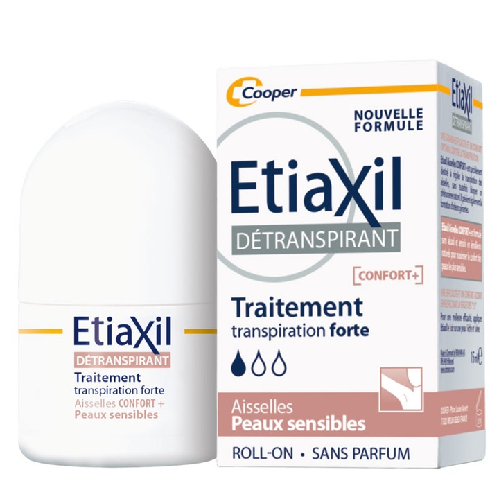 Антиперспирант Roll-On Etiaxil, Умерено изпотяване, Чувствителна кожа, 48h защита, 15 мл