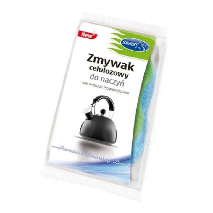 Burete universal pentru vase din celuloza albastru Stella