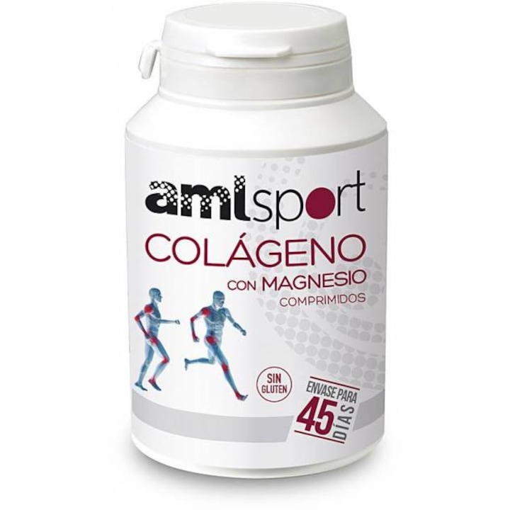 Supliment alimentar pentru sanatatea articulatiilor, oaselor, pielii si musculaturii, Amlsport Colágeno Con Magnesio, 270 buc
