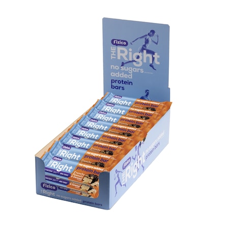 Pachet 21 Batoane proteice, Fizico, arahide crocante si aroma caramel, fara zaharuri adaugate, 60g