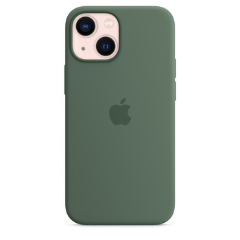 Husa de protectie Apple Silicone Case with MagSafe pentru iPhone 13 mini, Eucalyptus