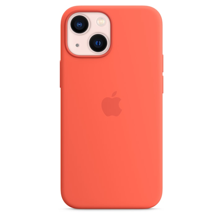 Предпазен калъф Apple Silicone Case with MagSafe за iPhone 13 mini, Nectarine