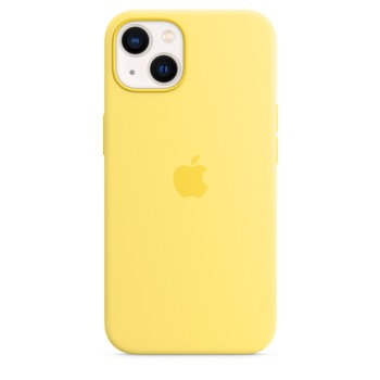 Husa de protectie Apple Silicone Case with MagSafe pentru iPhone 13, Lemon Zest Husa de protectie Apple Silicone Case with MagSafe pentru iPhone 13, Lemon Zest
