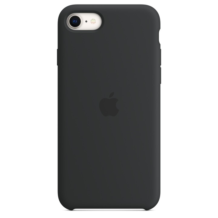 Husa de protectie Apple Silicone Case pentru iPhone SE 3, Midnight