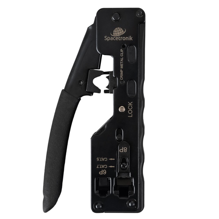 Instrument de sertizare RJ pass-through pentru RJ45 RJ12 RJ11 Spacetronik PT-CT02