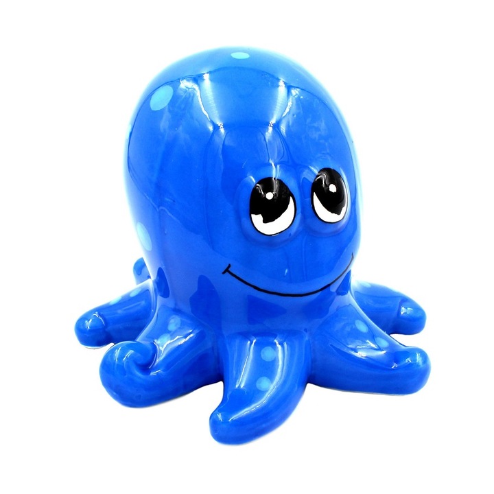 Касичка октопод, Синя, керамична