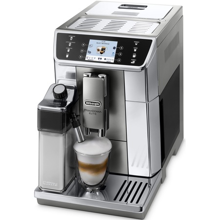 Espressor automat De'Longhi Primadonna Elite ECAM 650.55,MS, Carafa pentru lapte, Sistem LatteCrema, Rasnita cu 13 setari, Coffee Link App, 2l, 1450 W, 19 bar, Argintiu