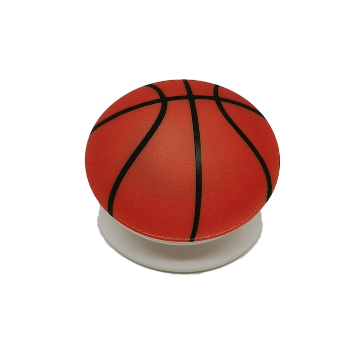 Залепваща стойка Pop Holder, баскетболна топка, G-Tech, за телефон, оранжево/черно