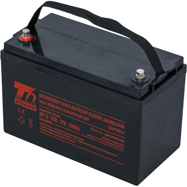 Батерия T6 Power съвместима с NP12-100, 12V, 100Ah