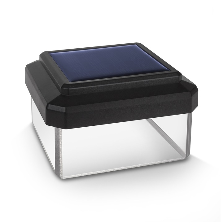 Lampă solară cu LED-uri GreenBlue, 80x80mm, copertină cu plic, 4000K, GB127, 1 buc