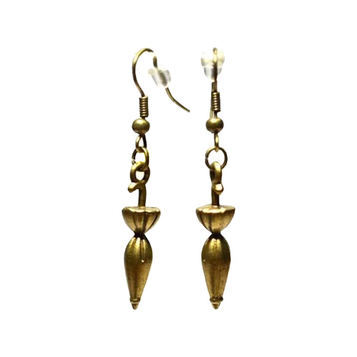Set cercei dama, Model Umbrela, Bronz metalic
